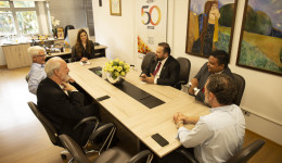 Reitor e vice recebem visita de diretores da OAB e de deputado do PSD