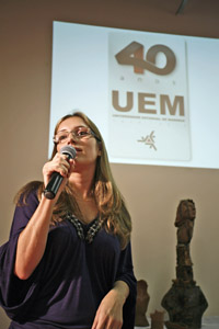 Cláudia Monteiro apresenta a concepção da logomarca
