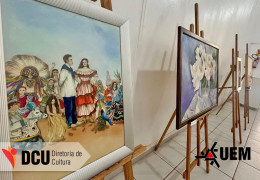 Acervo artístico da UEM em exposição na Galeria Colchetes