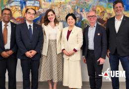 UEM recebe delegação japonesa e discute cooperação acadêmica internacional